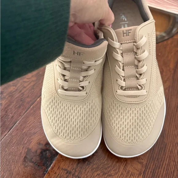 Hike footwear Women's Beige Sneakers Zero Drop Sole size 9/9.5 - Picture 5 of 16